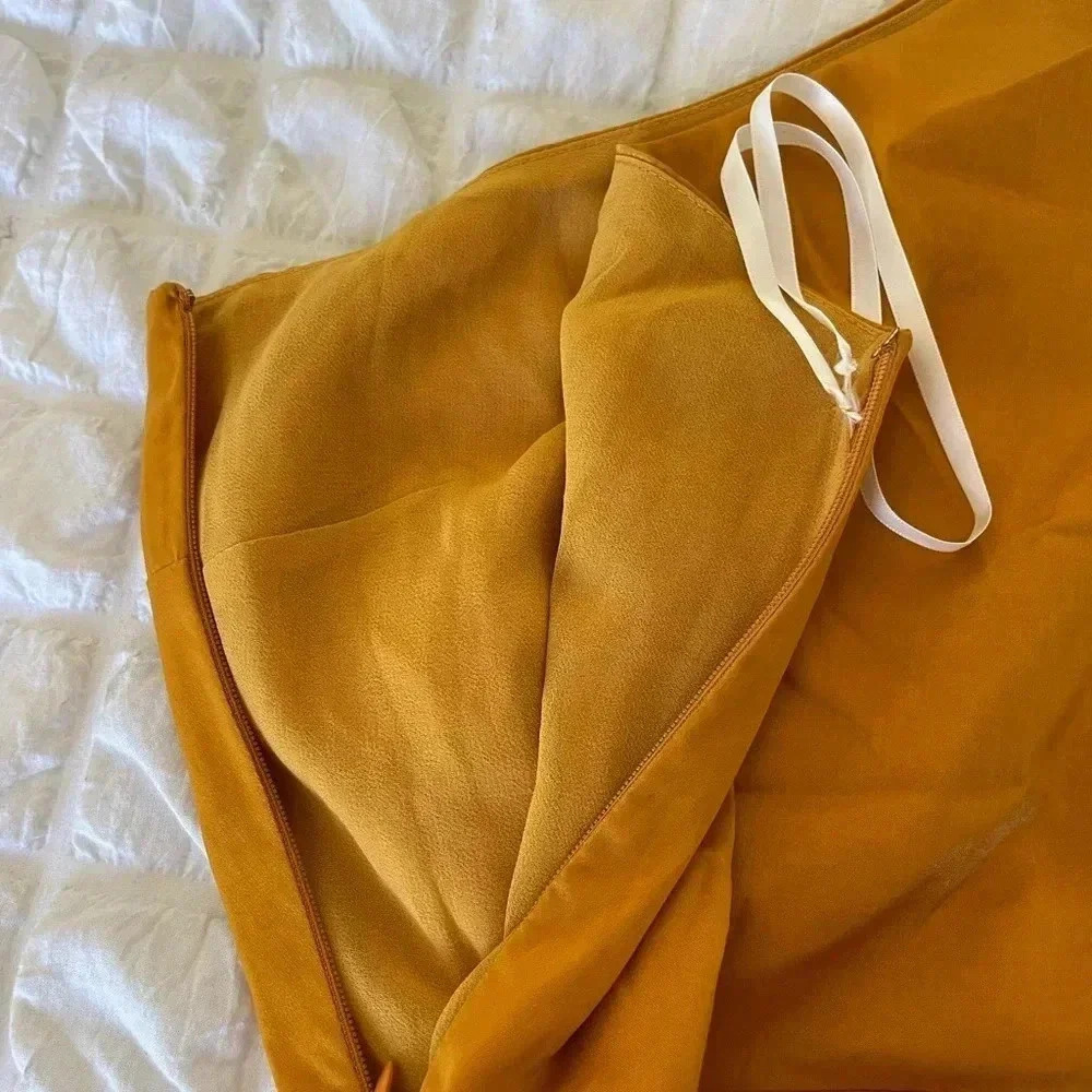 Camila Coelho Stella mini dress in gold - Picture 11 of 14